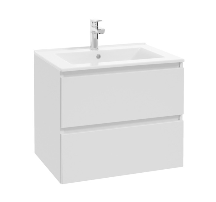 Servantskap Deluxe matt hvit 60 cm REN